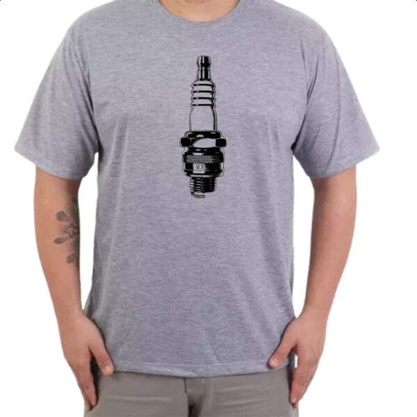 Camiseta Cinza Vela automotiva - Imagem 3