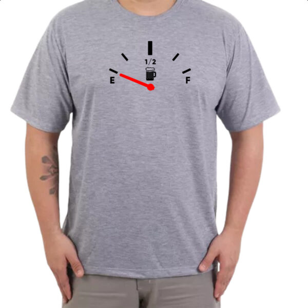 Camiseta Cinza Medidor de cerveja combustivel - Imagem 3