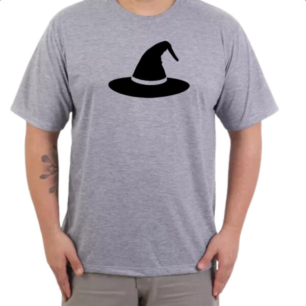 Camiseta Cinza Chapeu de bruxa - Imagem 3
