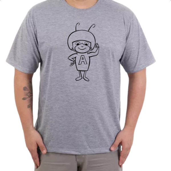 Camiseta Cinza Nostalgia Formiga Atomica Muque - Imagem 3