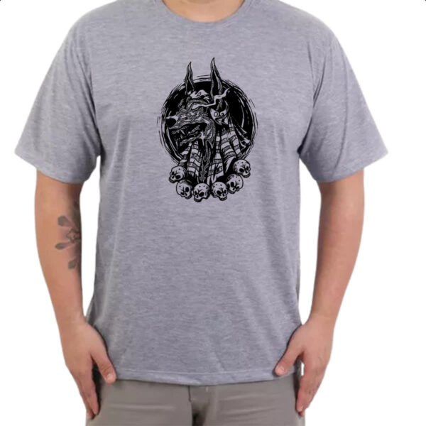 Camiseta Cinza Anubis Raios Oculares - Imagem 3