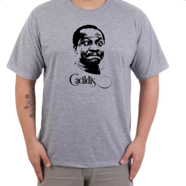 Camiseta Cinza Mussum cacildis - Imagem 3