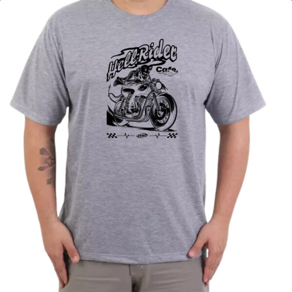 Camiseta Cinza Hell Rider - Imagem 3