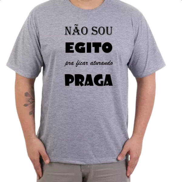 Camiseta Cinza Nao sou egito - Imagem 3