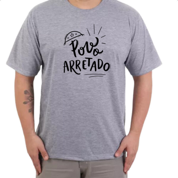Camiseta Cinza Nordeste povo arretado - Imagem 3