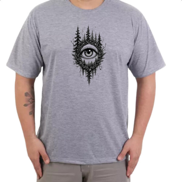 Camiseta Cinza Olho da natureza - Imagem 3