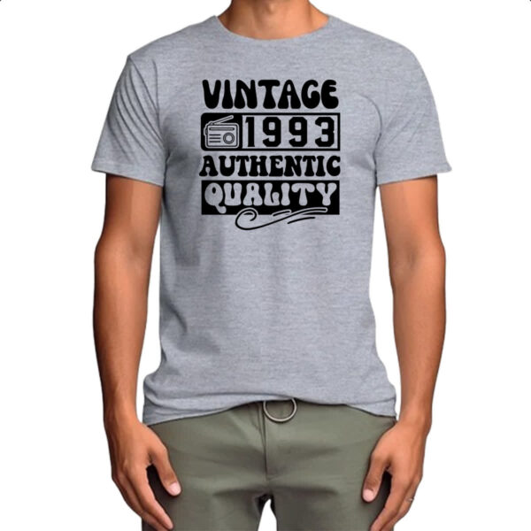 Camiseta Cinza Radio Vintage 1993 - Imagem 4
