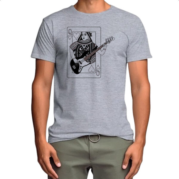 Camiseta Cinza Rainha de Copas do Rock - Imagem 4