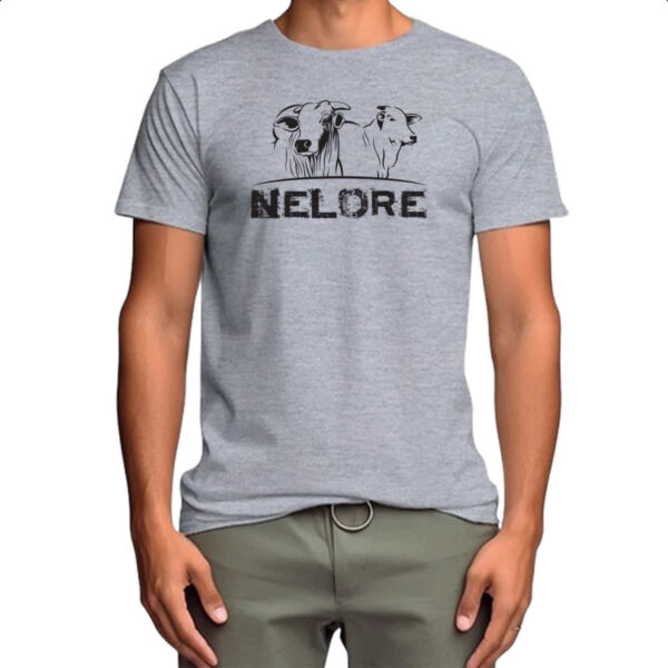 Camiseta Cinza Vaca Nelore 1 - Imagem 4