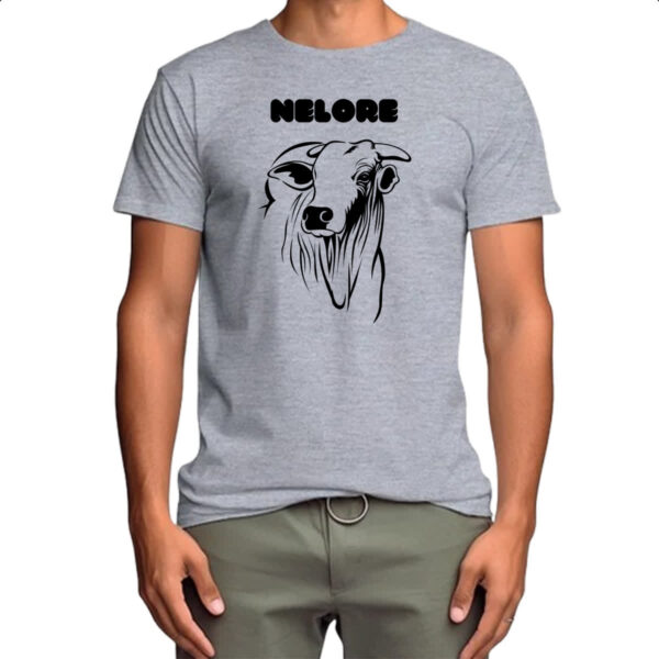 Camiseta Cinza Vaca Nelore 2 - Imagem 4