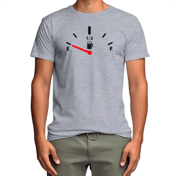 Camiseta Cinza Medidor de cerveja combustivel - Imagem 4