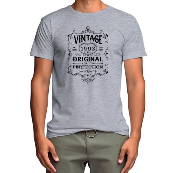 Camiseta Cinza Vintage Original 1993 - Imagem 4