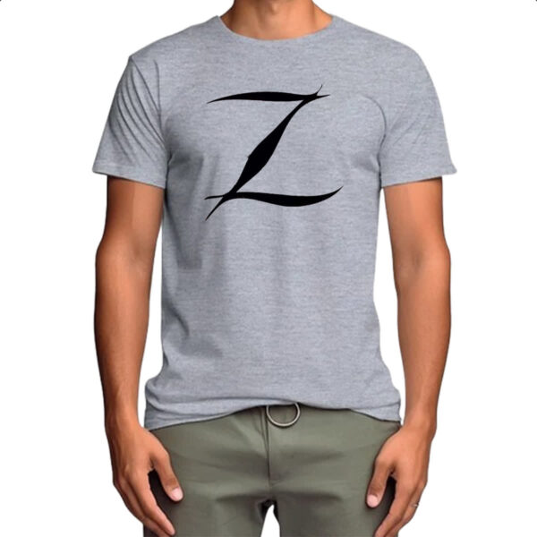Camiseta Cinza Zorro marca na camisa - Imagem 4