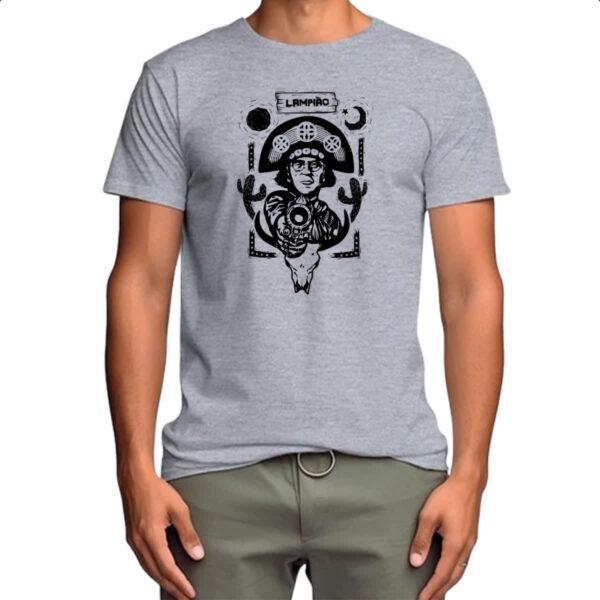 Camiseta Cinza Lampiao rei do cangaco - Imagem 4