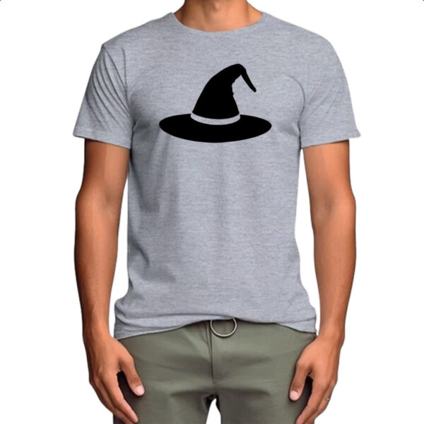 Camiseta Cinza Chapeu de bruxa - Imagem 4