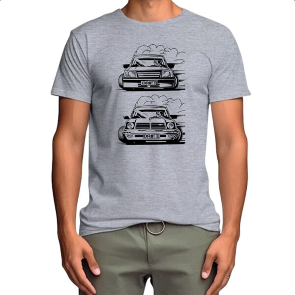 Camiseta Cinza Chevette geracao drift - Imagem 4