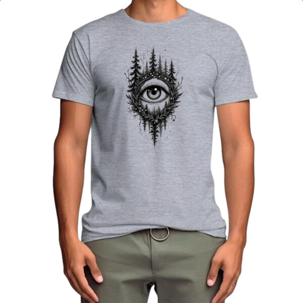 Camiseta Cinza Olho da natureza - Imagem 4