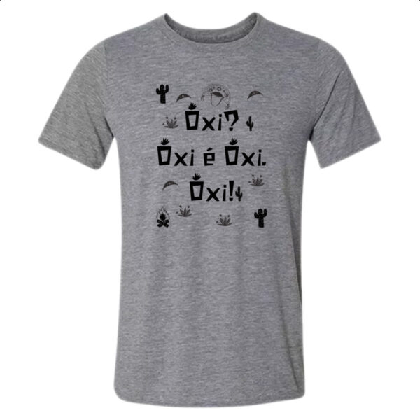 Camiseta Cinza Oxi Oxi e Oxi Oxi