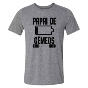 Camiseta Cinza Papai de gemeos