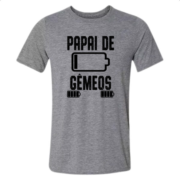 Camiseta Cinza Papai de gemeos