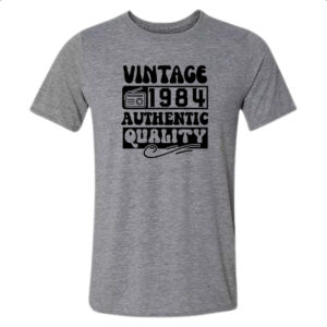 Camiseta Cinza Radio Vintage 1984
