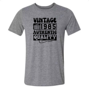 Camiseta Cinza Radio Vintage 1985