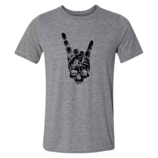 Camiseta Cinza Skull Shaka Surfista