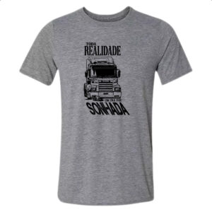 Camiseta Cinza Sonho caminhao
