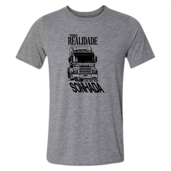 Camiseta Cinza Sonho caminhao