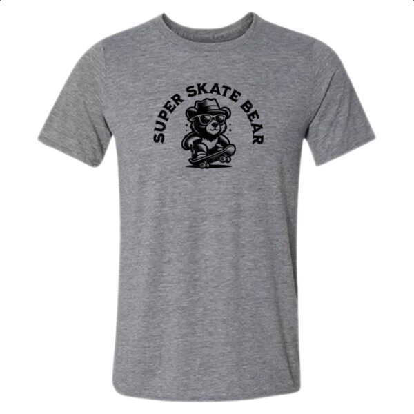 Camiseta Cinza Urso super skate
