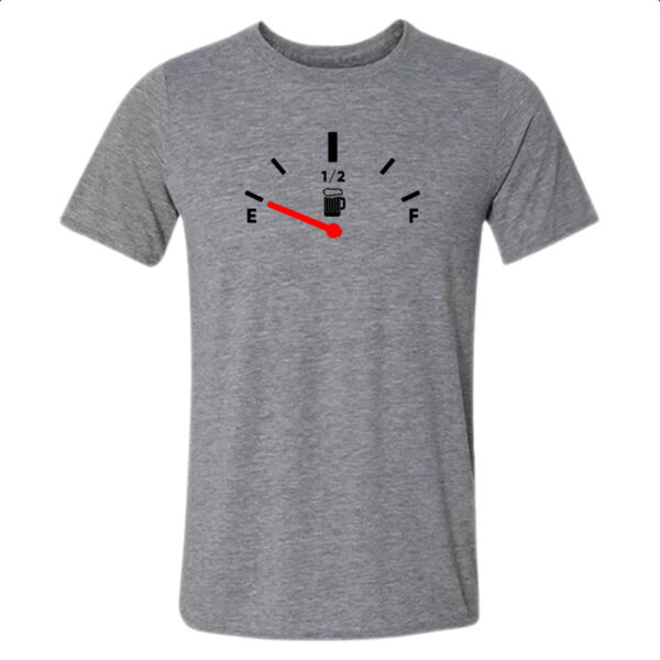 Camiseta Cinza Medidor de cerveja combustivel