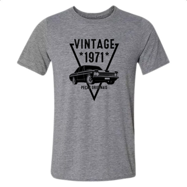 Camiseta Cinza Vintage Pecas Originais 1971
