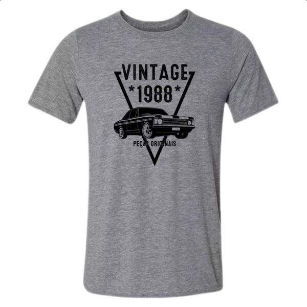 Camiseta Cinza Vintage Pecas Originais 1988