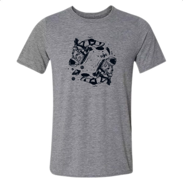 Camiseta Cinza Yin Yang Astronauta