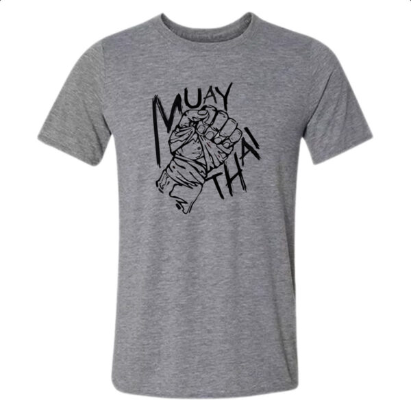 Camiseta Cinza Muay Thai bandagem