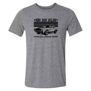 Camiseta Cinza Nao sou velho sou classico