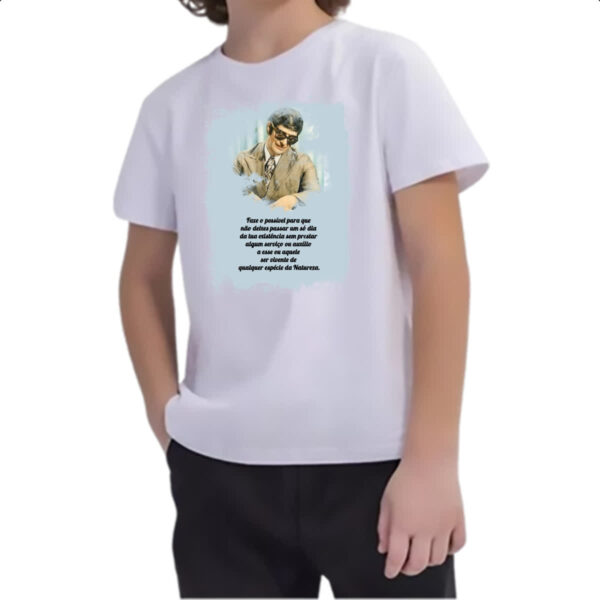 Camiseta Infanto Juvenil Espiritismo faze o possivel - Imagem 2