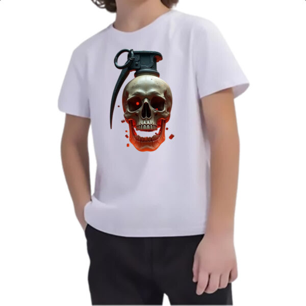Camiseta Infanto Juvenil Granada caveira - Imagem 2