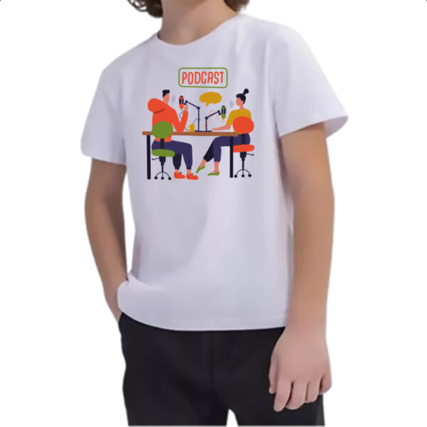 Camiseta Infanto Juvenil Podcast estudio - Imagem 2