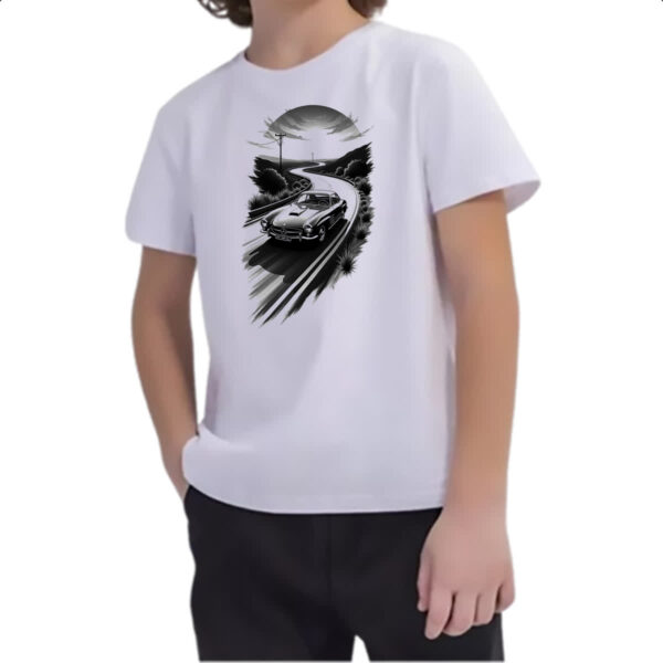 Camiseta Infanto Juvenil Mercedez sunset tatoo art - Imagem 2