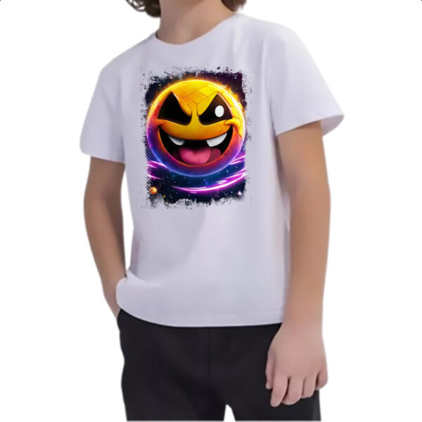 Camiseta Infanto Juvenil Planeta Emoji Sarcastico - Imagem 2
