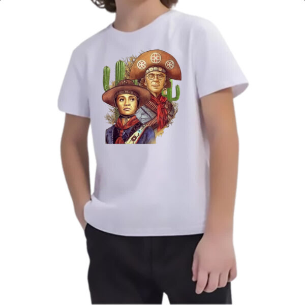 Camiseta Infanto Juvenil Lampiao e Maria Bonita Pintura - Imagem 2