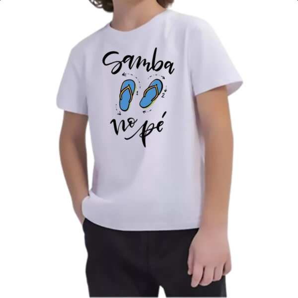 Camiseta Infanto Juvenil Samba no pe - Imagem 2