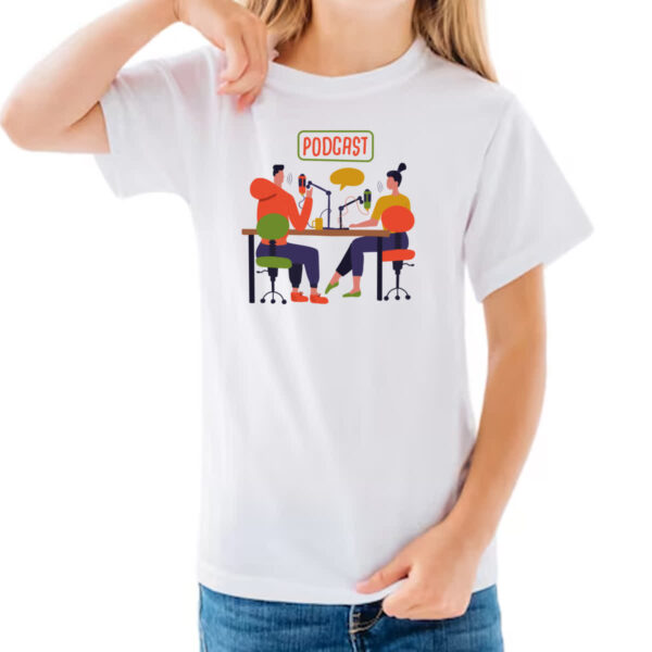 Camiseta Infanto Juvenil Podcast estudio - Imagem 3