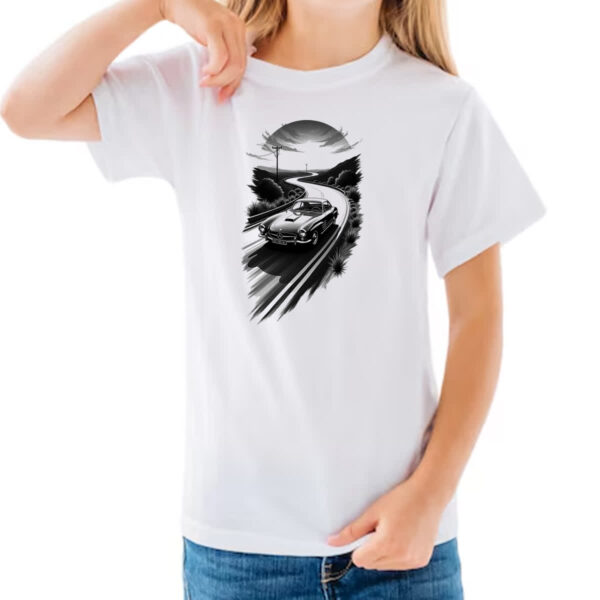 Camiseta Infanto Juvenil Mercedez sunset tatoo art - Imagem 3