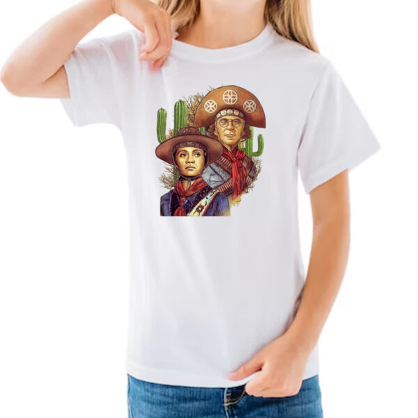 Camiseta Infanto Juvenil Lampiao e Maria Bonita Pintura - Imagem 3