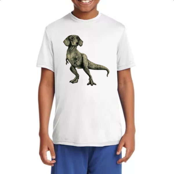 Camiseta Infanto Juvenil Dachshund Rex - Imagem 4