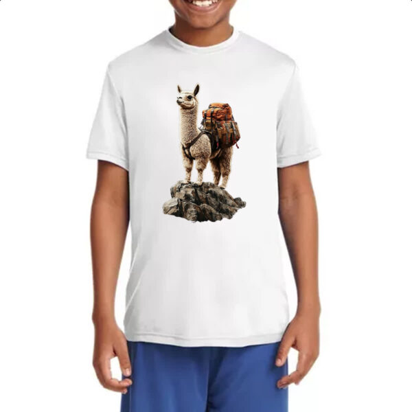 Camiseta Infanto Juvenil Lhama aventureira - Imagem 4