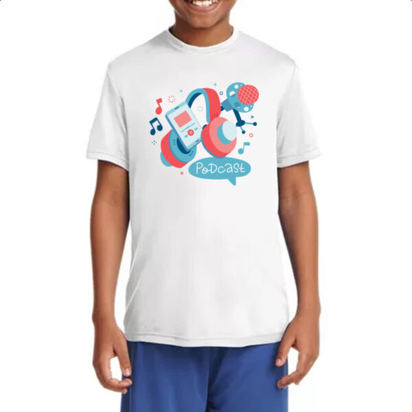 Camiseta Infanto Juvenil Podcast elementos - Imagem 4