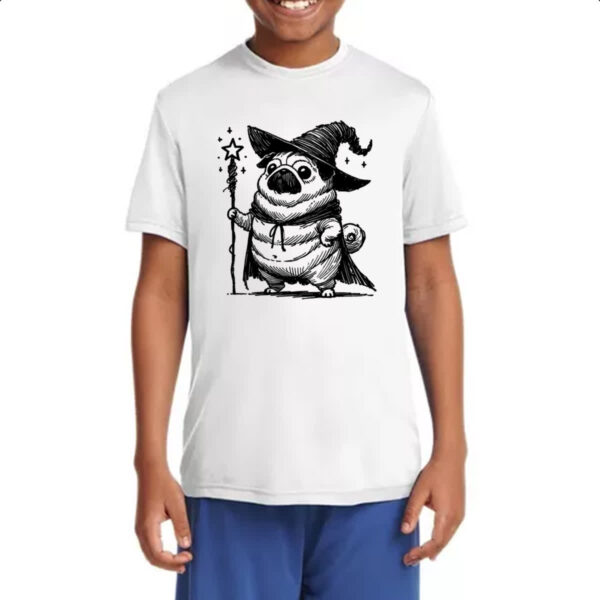 Camiseta Infanto Juvenil Pug Mago - Imagem 4